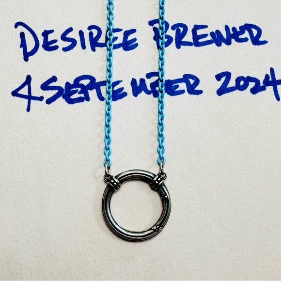 James Avery Enamel Chain Charm Holder Necklace - Picture 2 of 3